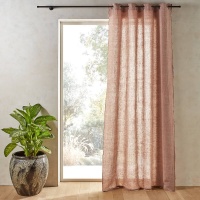 Штора Из 100 льна шамбре Bombaya 140 x 180 см оранжевый AM.PM  фото, kupilegko.ru